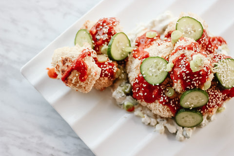 Spicy Vegan Cauliflower Bites