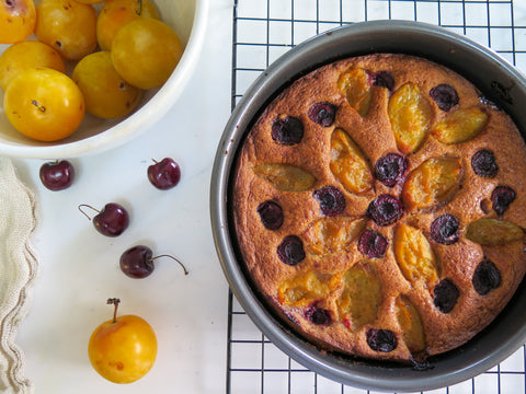 Plum Cherry Cake