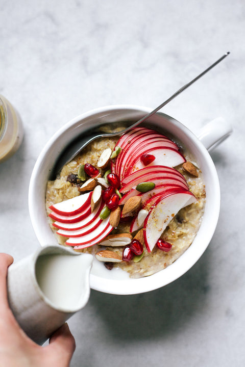 Nordic Breakfast Oats with Maca Caramel