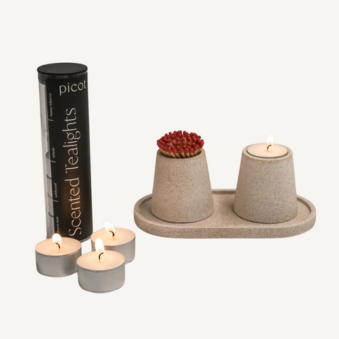 Candle and Matchstick Holder