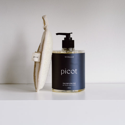 Natural Hemp and Cotton Loofah