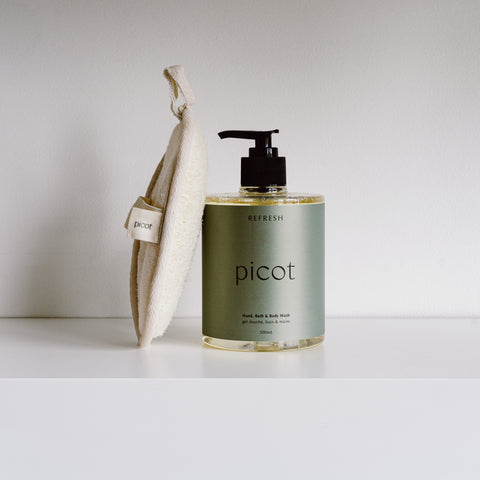 Natural Hemp and Cotton Loofah