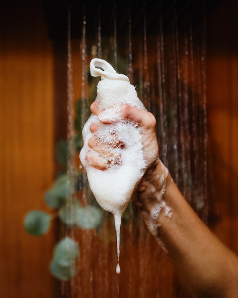 Natural Hemp and Cotton Loofah